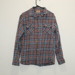 Free Nature Blue and Red Flannel Size Medium